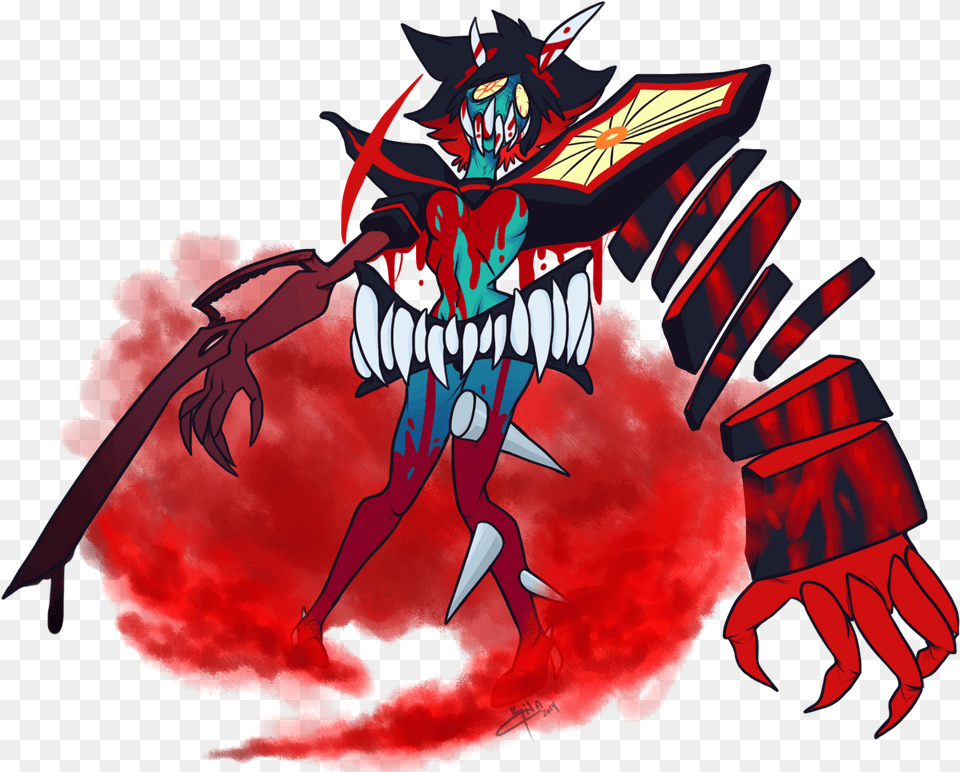 Ryuko Matoi Kill La Kill Ryuko Demon, Person, Electronics, Hardware Free Transparent Png