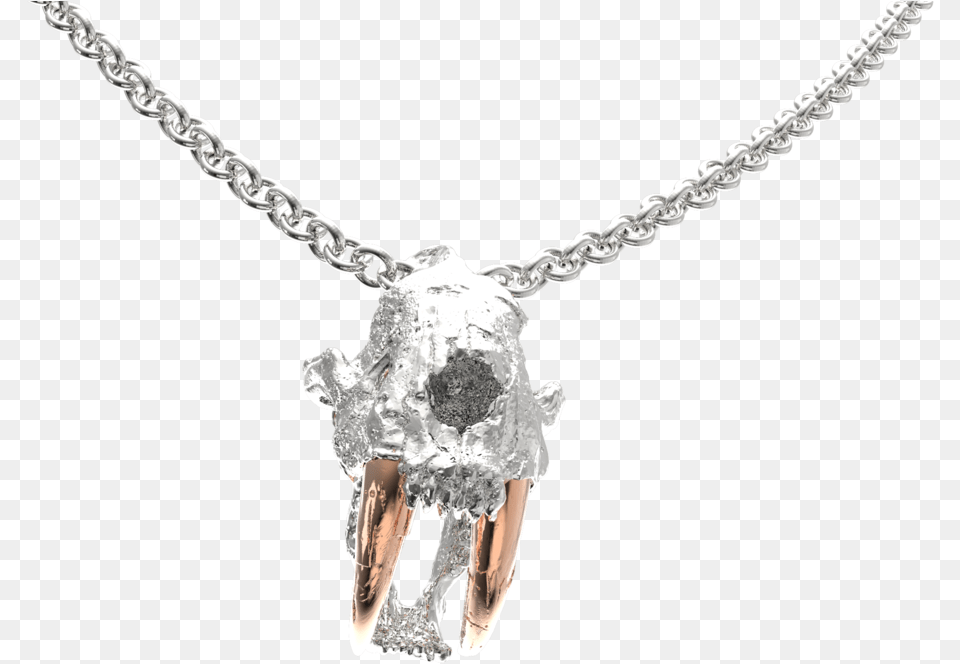 Transparent Saber Tooth Tiger Pendant, Accessories, Jewelry, Necklace, Diamond Free Png Download