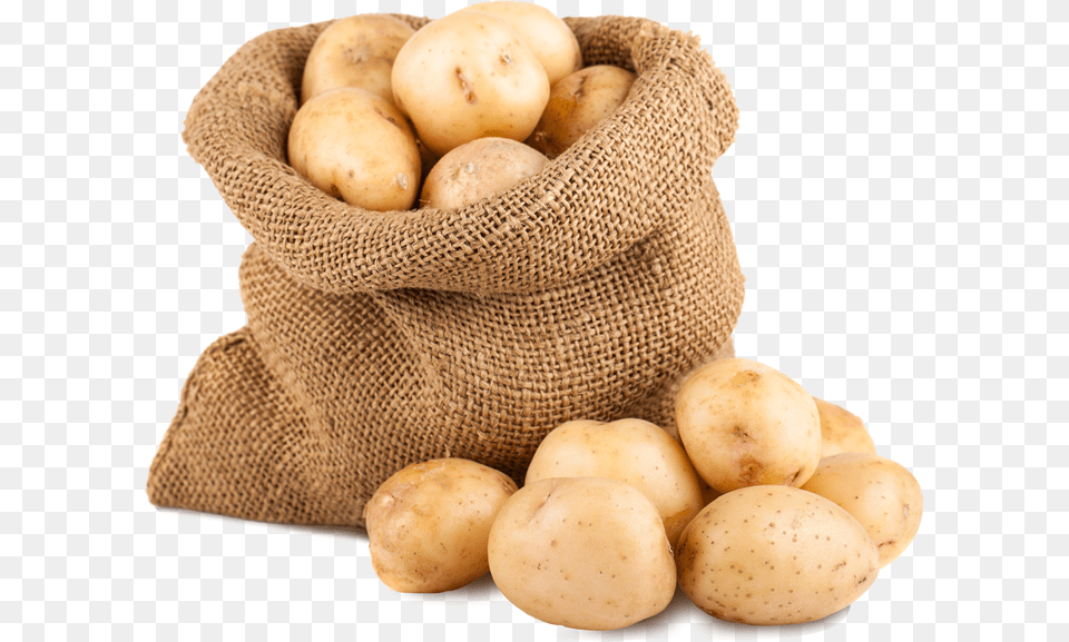 Transparent Sack Of Potatoes, Bag, Food, Plant, Potato Free Png Download