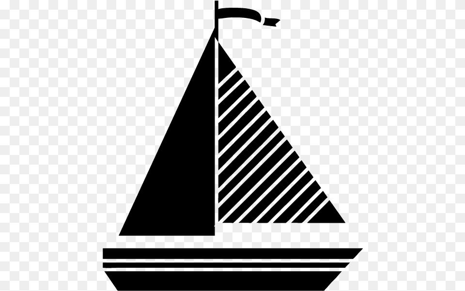 Transparent Sailing Boat, Triangle, Sailboat, Transportation, Vehicle Png Image
