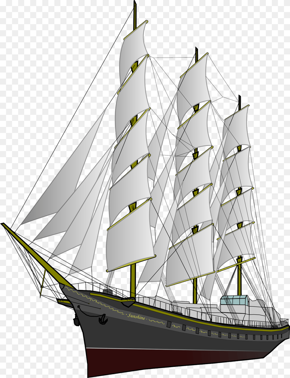 Sailing Ship Sailing Ship Boat, Sailboat, Transportation, Vehicle Free Transparent Png