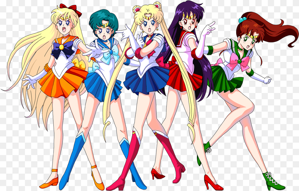 Transparent Sailor Mercury Sailor Mercury And Sailor Moon, Publication, Book, Comics, Adult Png