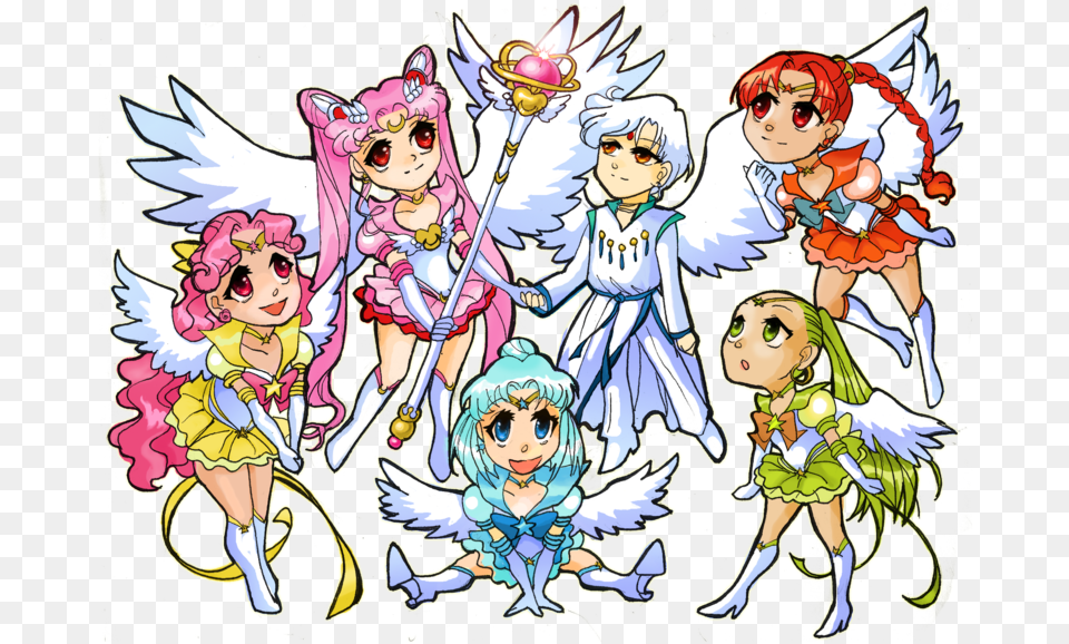 Transparent Sailor Moon Chibi Chibiusa And Helios Chibi, Book, Comics, Publication, Baby Png