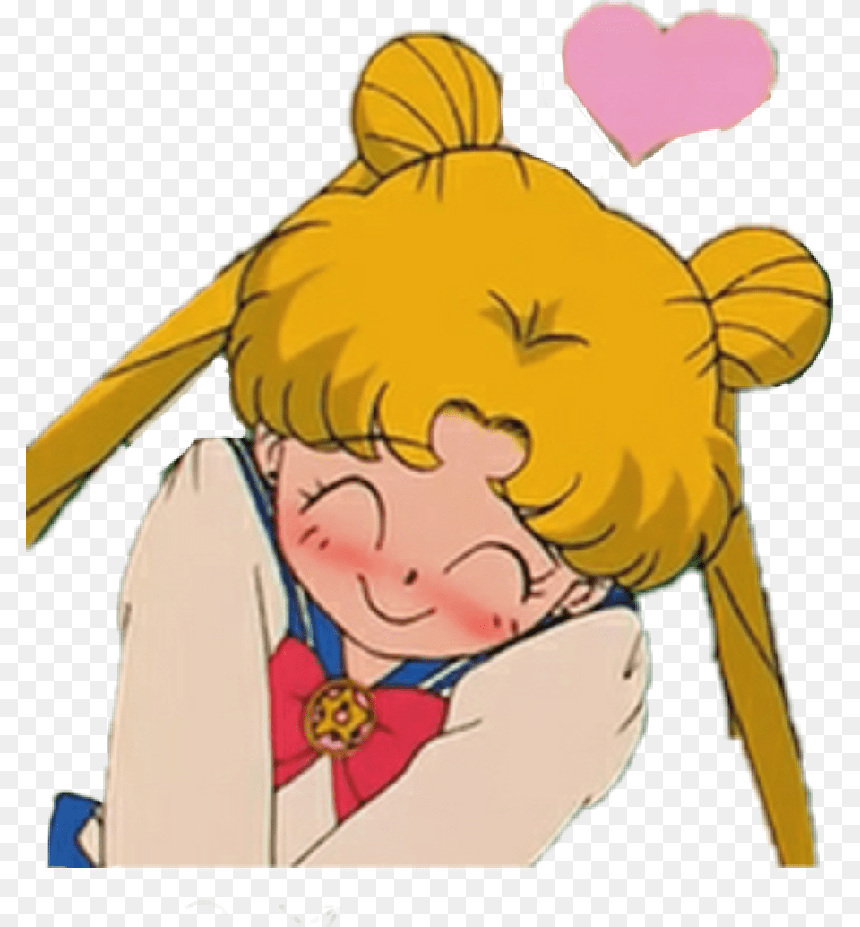 Transparent Sailor Moon Crystal Aesthetic Sailor Moon In Love, Baby, Person, Cartoon, Face Png Image