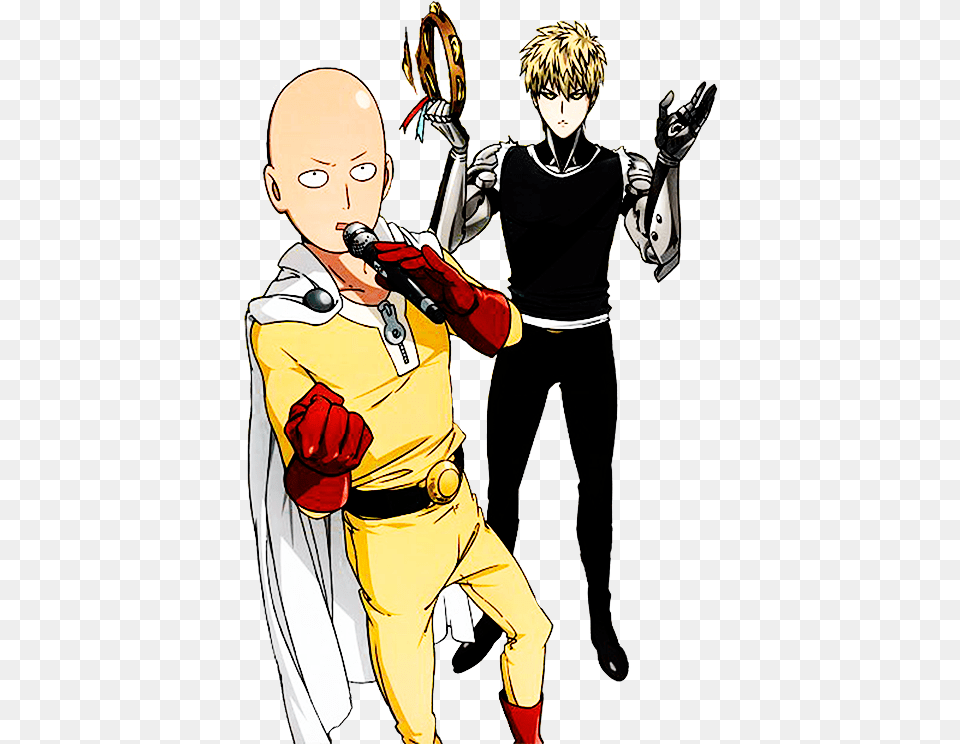 Transparent Saitama And Genos Made By Me From The One Punch Man Saitama And Genos, Book, Publication, Comics, Adult Free Png Download