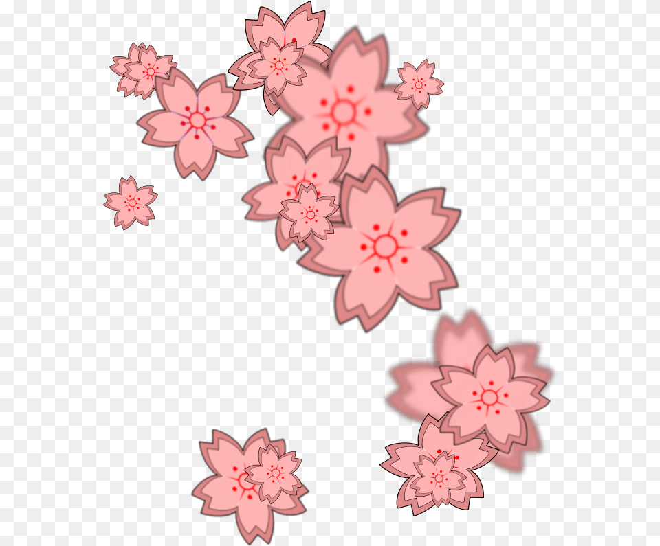 Transparent Sakura Flower Cherry Blossom Petals Clip Art, Plant, Cherry Blossom Png