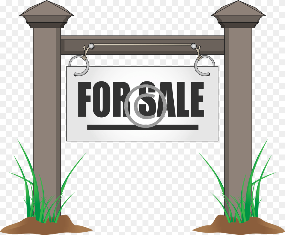 Transparent Sale Sign Illustration, Grass, Plant, Potted Plant, Mailbox Free Png Download