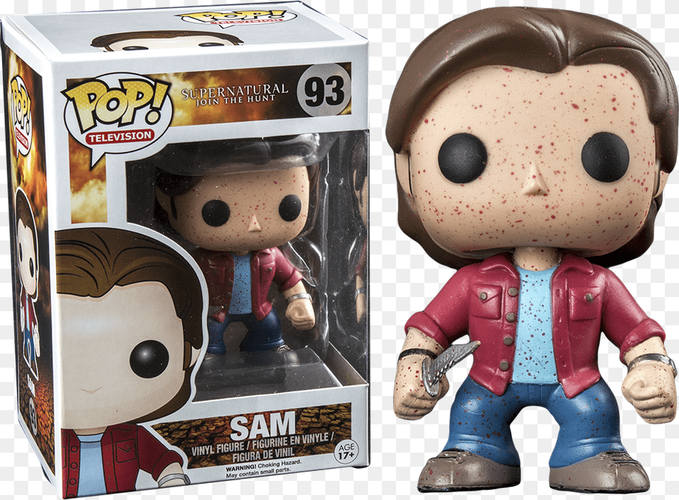 Transparent Sam And Dean Funko Pop Supernatural Bloody, Toy, Baby, Face, Head Free Png