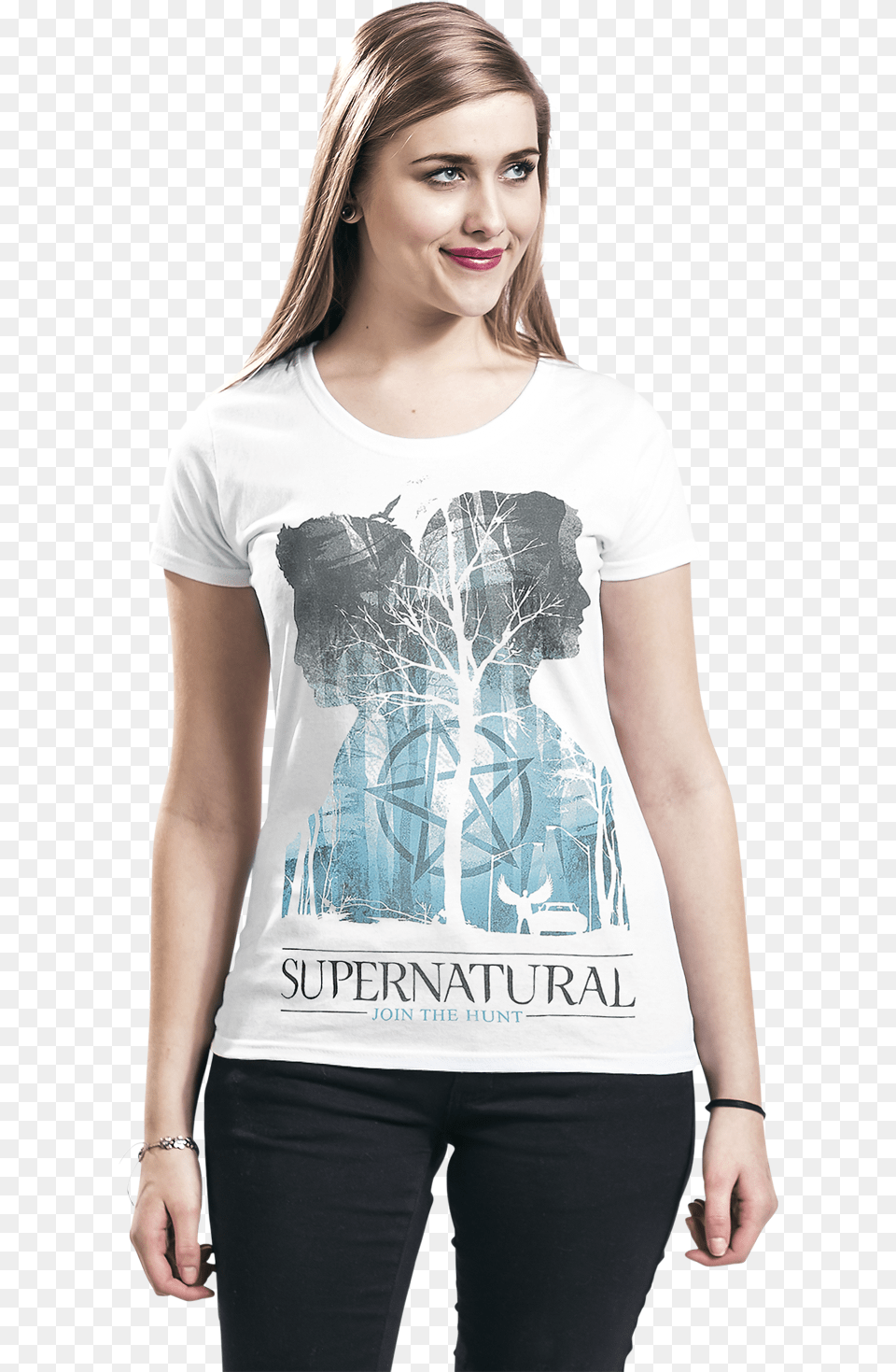 Transparent Sam And Dean Supernatural The Animation, Adult, T-shirt, Person, Woman Free Png Download