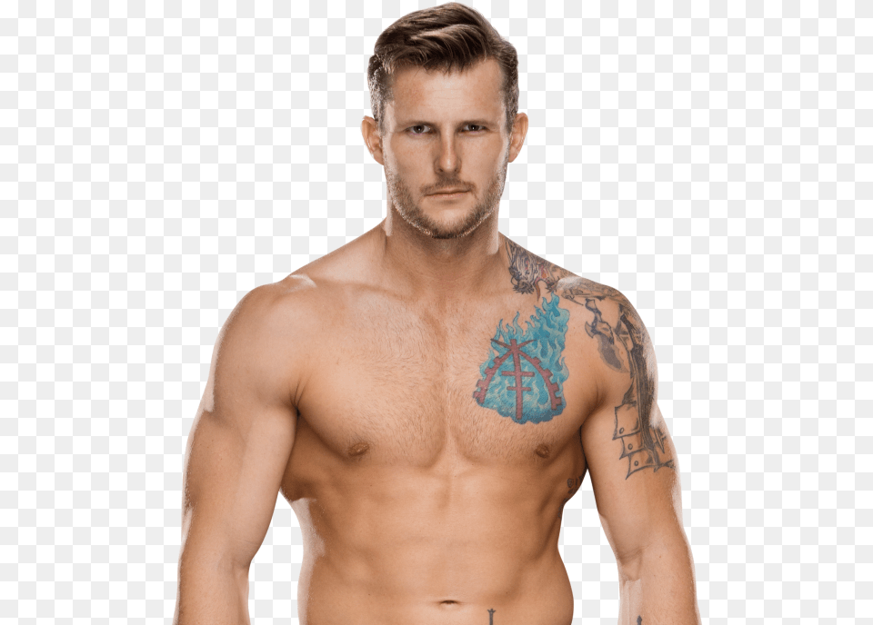 Transparent Sami Zayn Wwe Shane Thorne, Tattoo, Skin, Person, Man Free Png