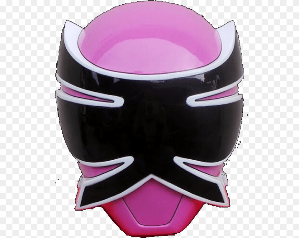 Transparent Samurai Mask Pink Samurai Ranger Helmet, Crash Helmet Png