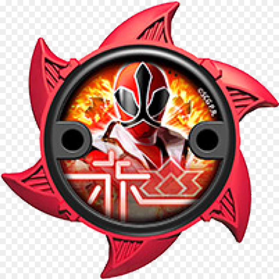Transparent Samurai Mask Red Ninja Steel Power Ranger, Emblem, Symbol Png Image
