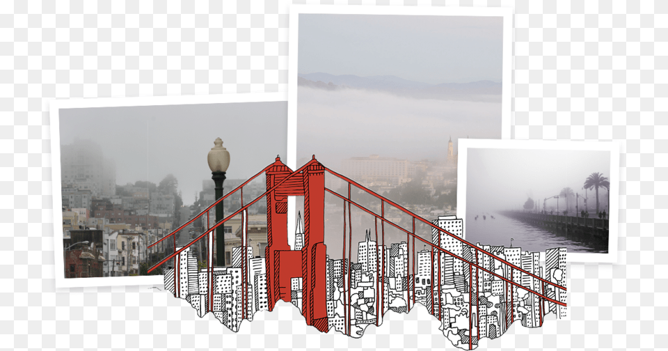 Transparent San Francisco Skyline Penthouse Apartment, Art, Collage, Handrail, City Png