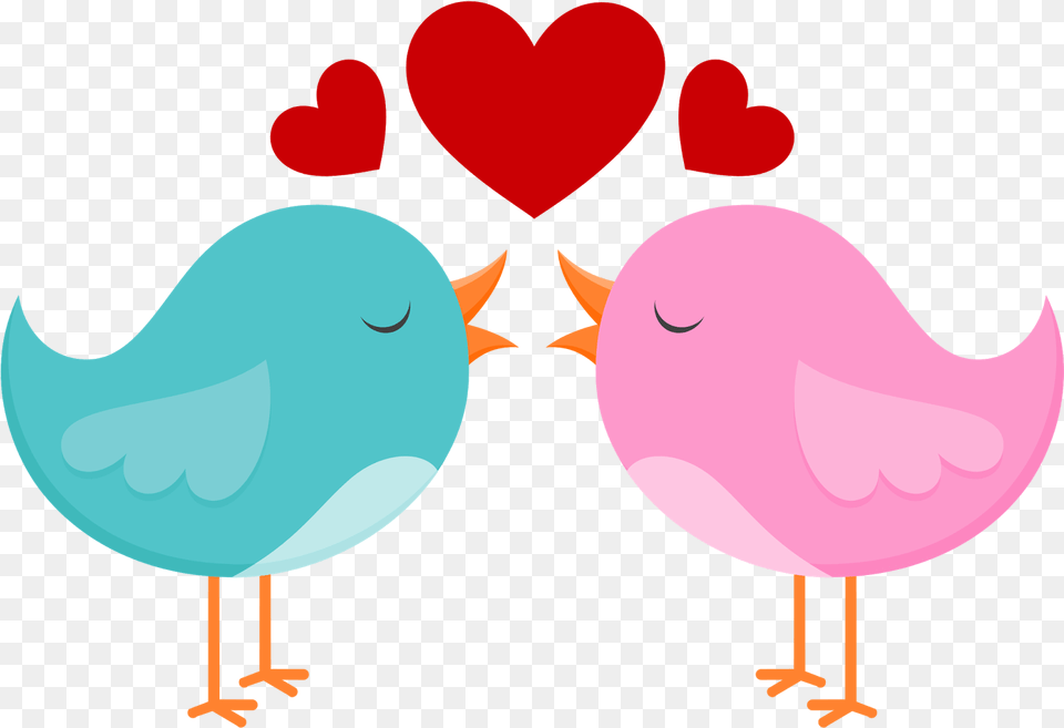 Transparent San Valentin Clipart Animalitos Enamorados Animados, Animal, Beak, Bird Free Png Download