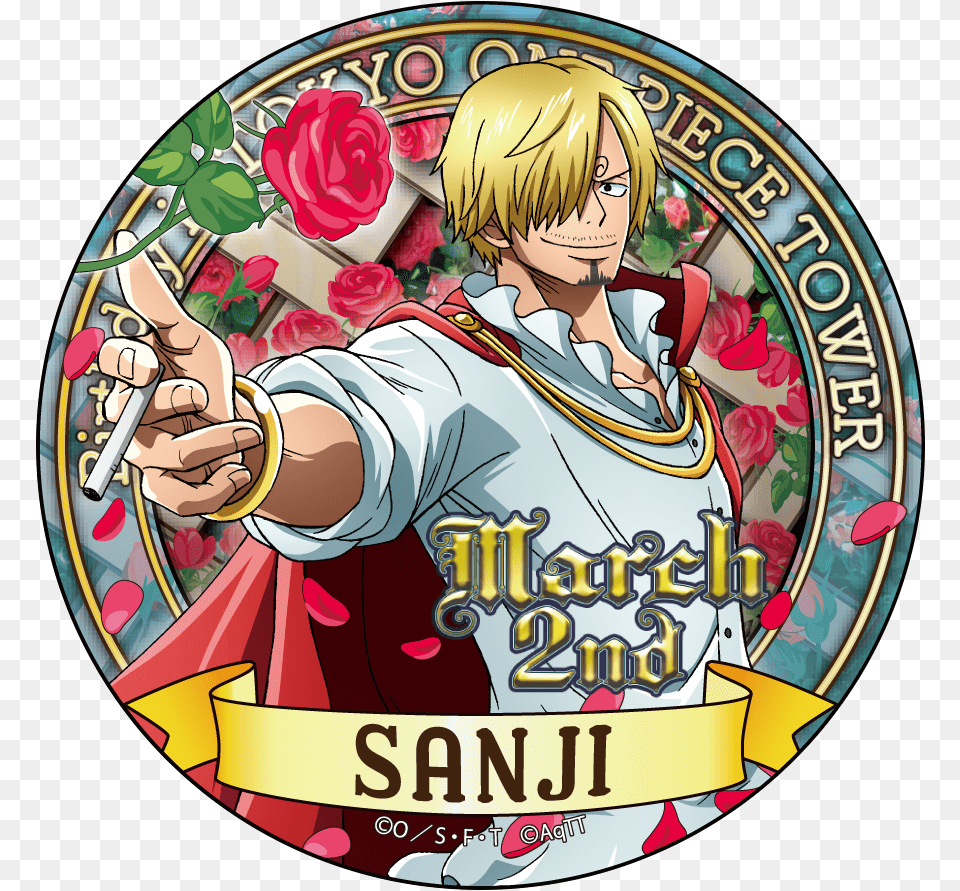 Transparent Sanji One Piece Badges Sanji, Book, Comics, Publication, Face Png
