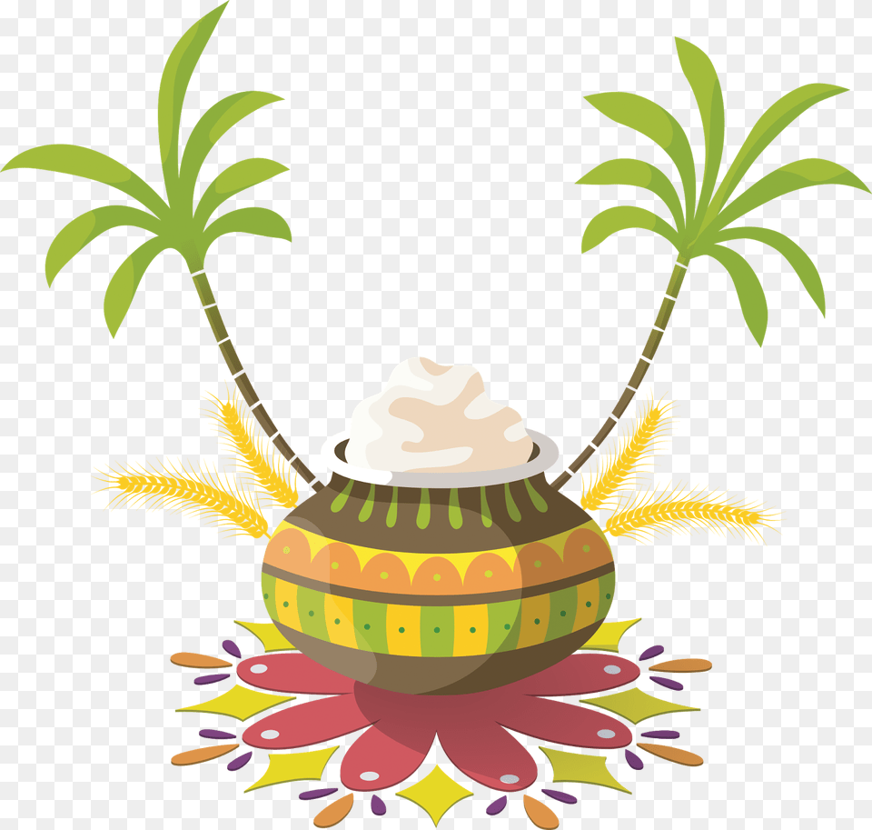 Transparent Sankranthi Pongal Festival, Cream, Dessert, Food, Fruit Png Image