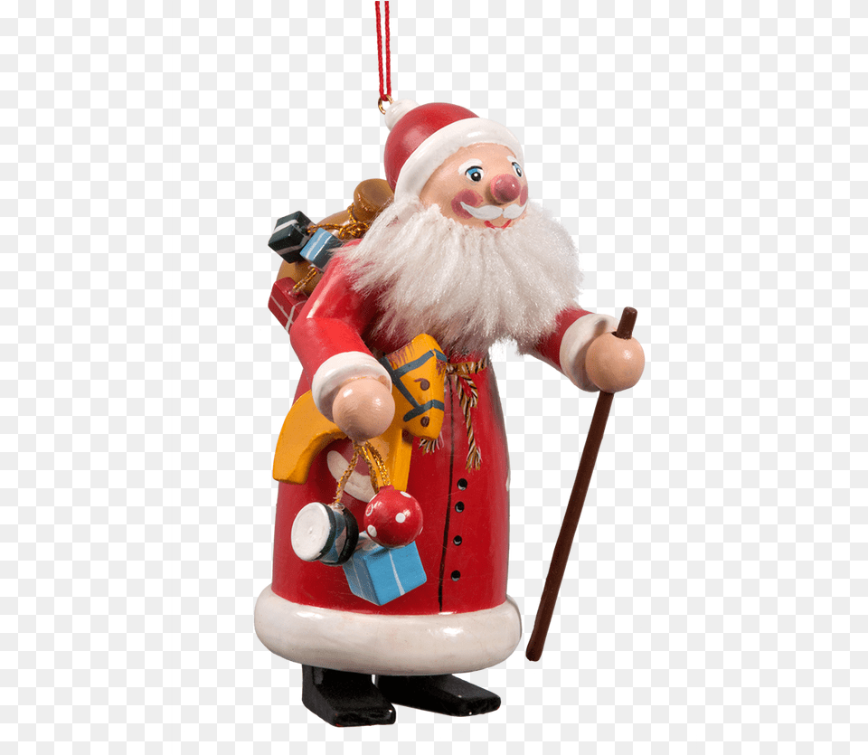 Transparent Santa And Mrs Claus Clipart Santa Claus, Figurine, Nutcracker, Person, Face Png