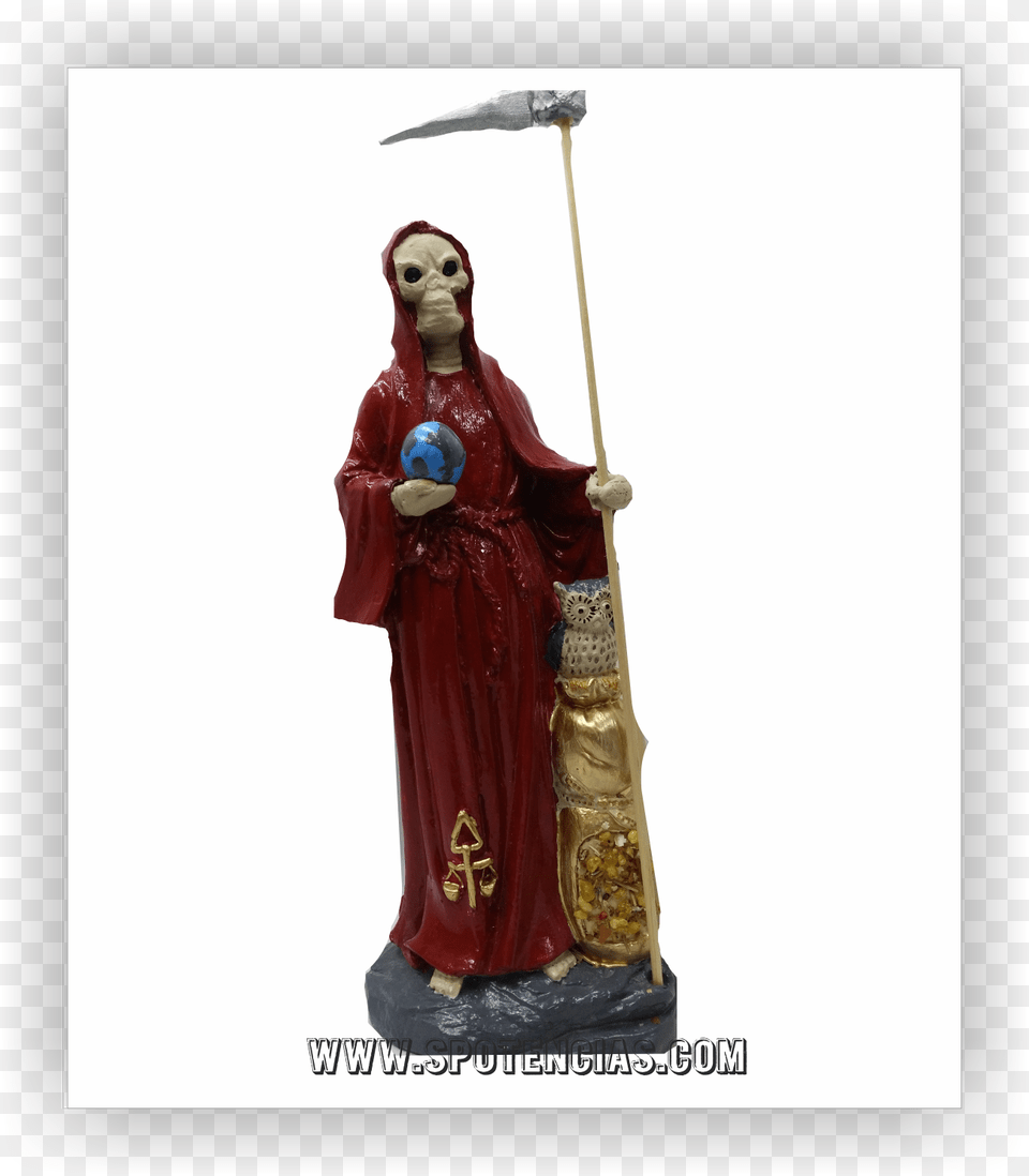 Transparent Santa Muerte Statue, Figurine, Adult, Female, Person Png