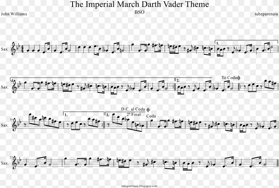 Transparent Saxofon Imperial March Violin Sheet, Gray Png Image