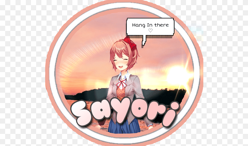 Transparent Sayori Hanging Cartoon, Book, Comics, Publication, Adult Png