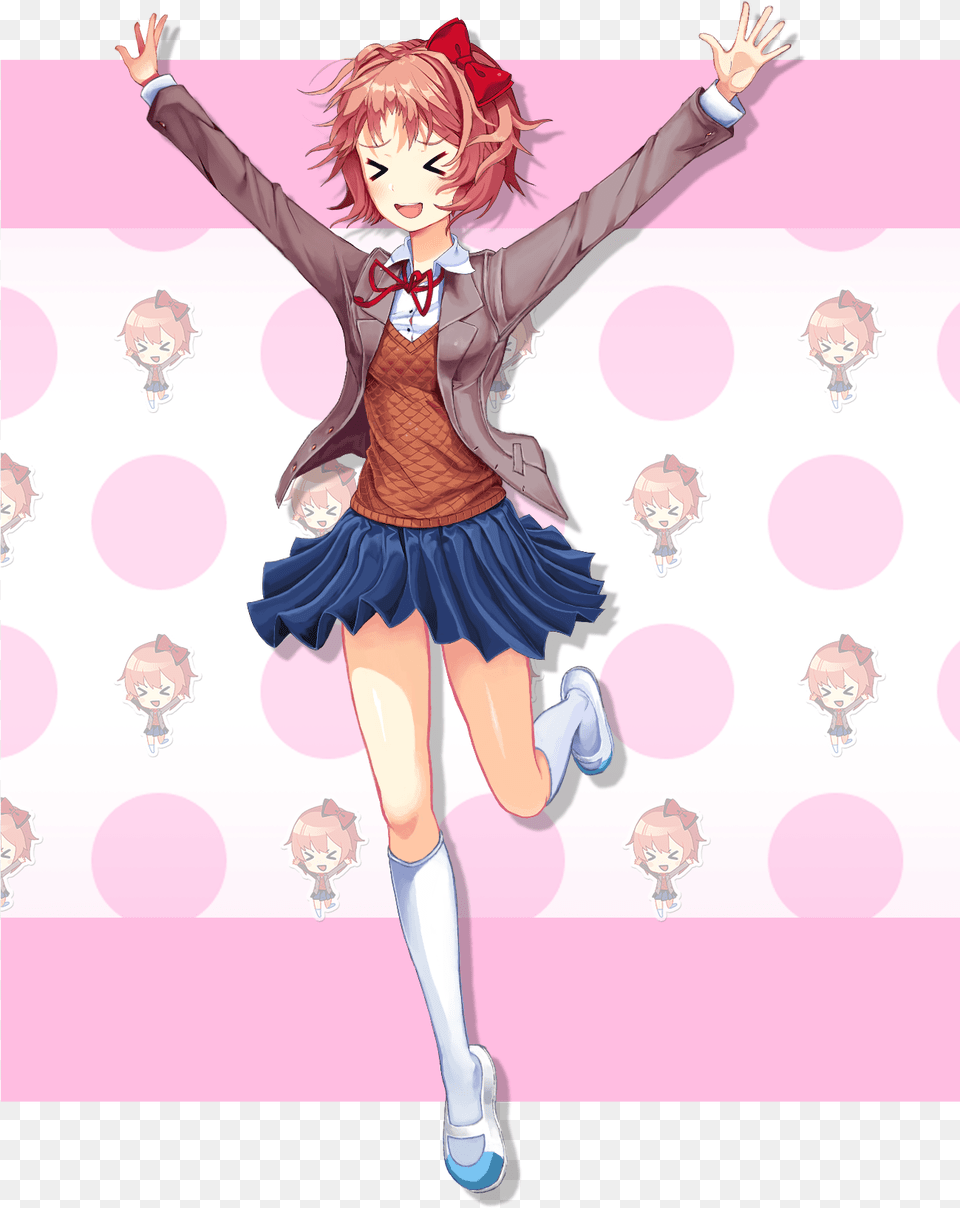 Sayori Sayori Ddlc Sprites, Book, Publication, Comics, Child Free Transparent Png