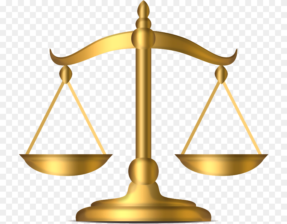 Transparent Scales Of Justice Scales Of Justice Gold, Scale, Chandelier, Lamp Png Image