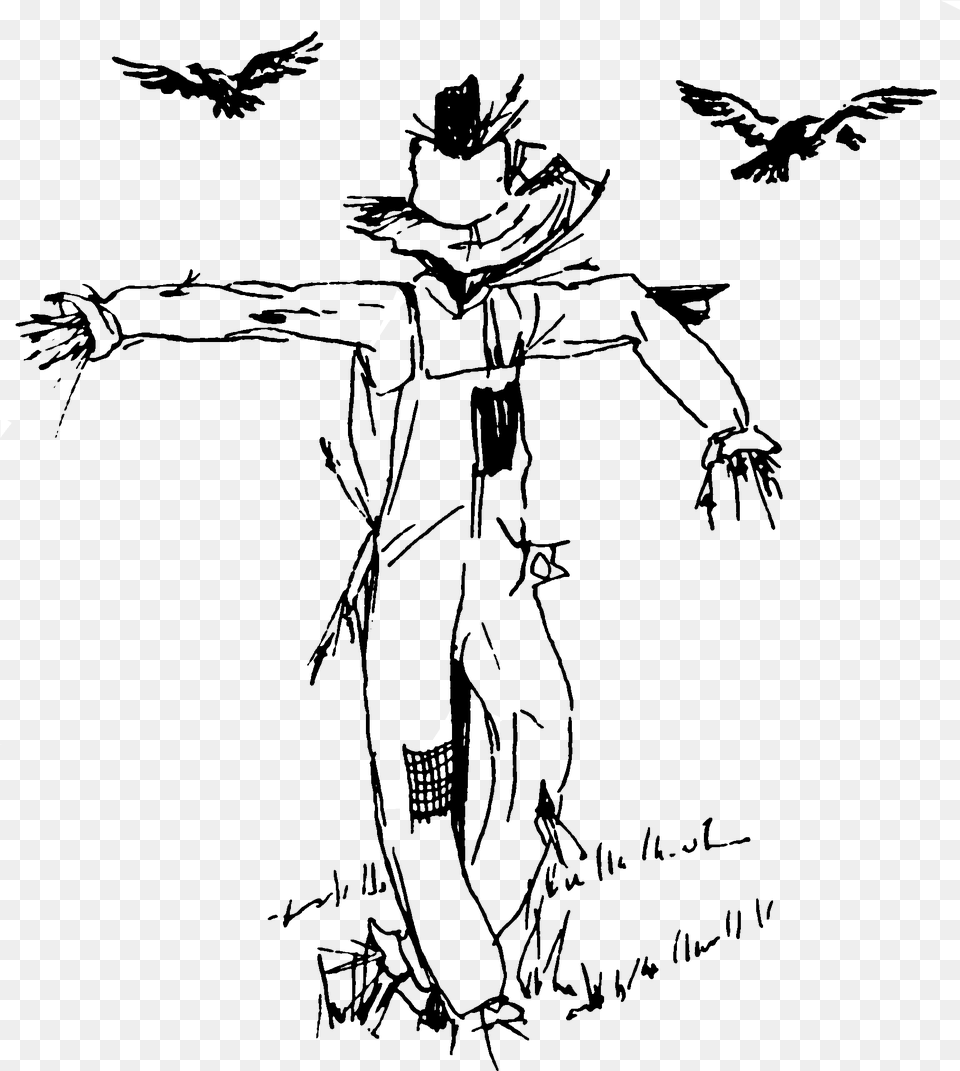 Transparent Scarecrow Batman Creepy Scarecrow Coloring Page, Silhouette, Triangle Free Png