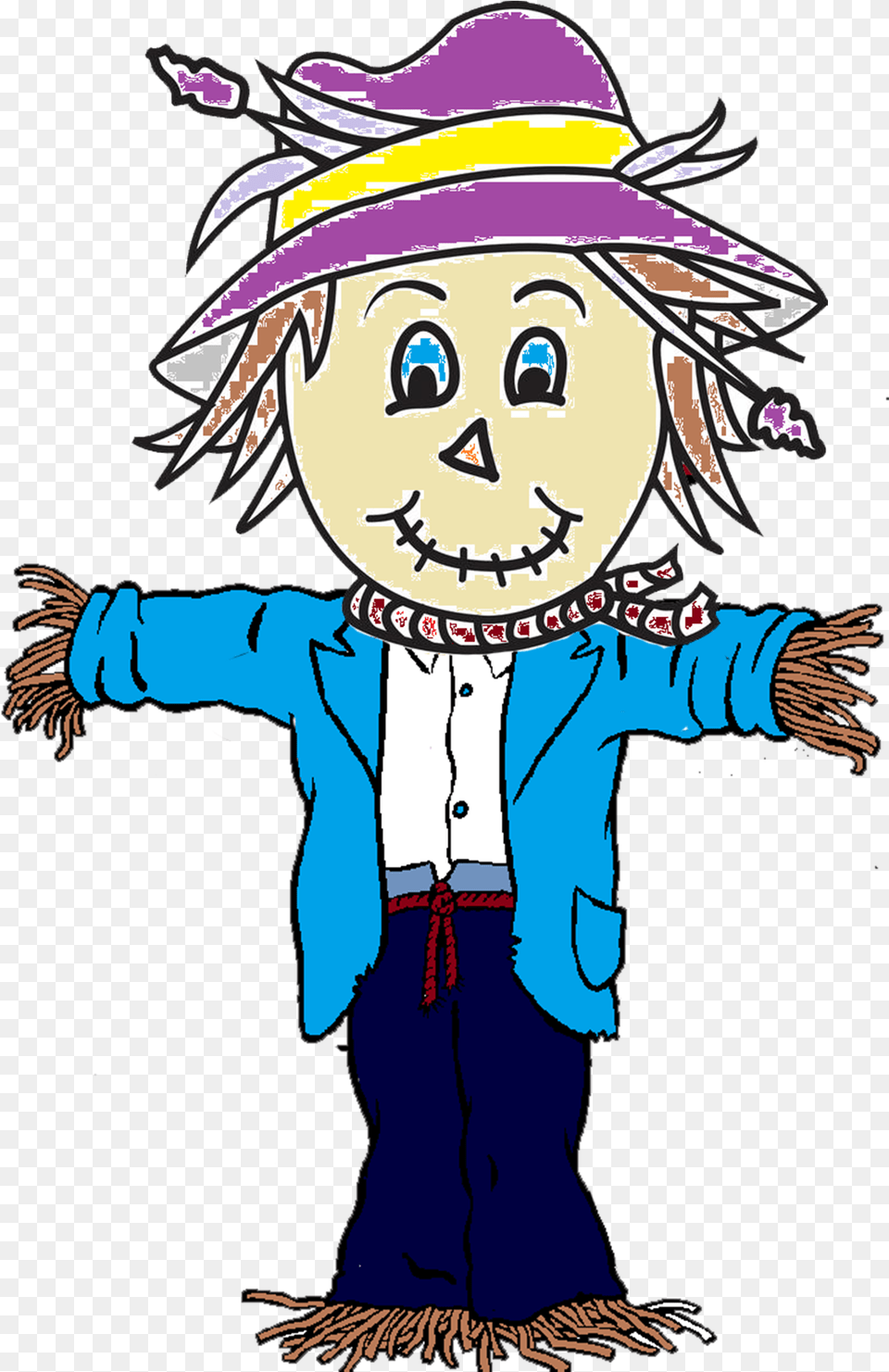 Transparent Scarecrow Scarecrow Clipart Black And White, Baby, Person, Book, Comics Png Image