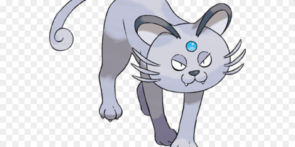 Transparent Scared Cat Clipart Pokemon Alola Forms Persian, Cartoon, Baby, Person Png Image
