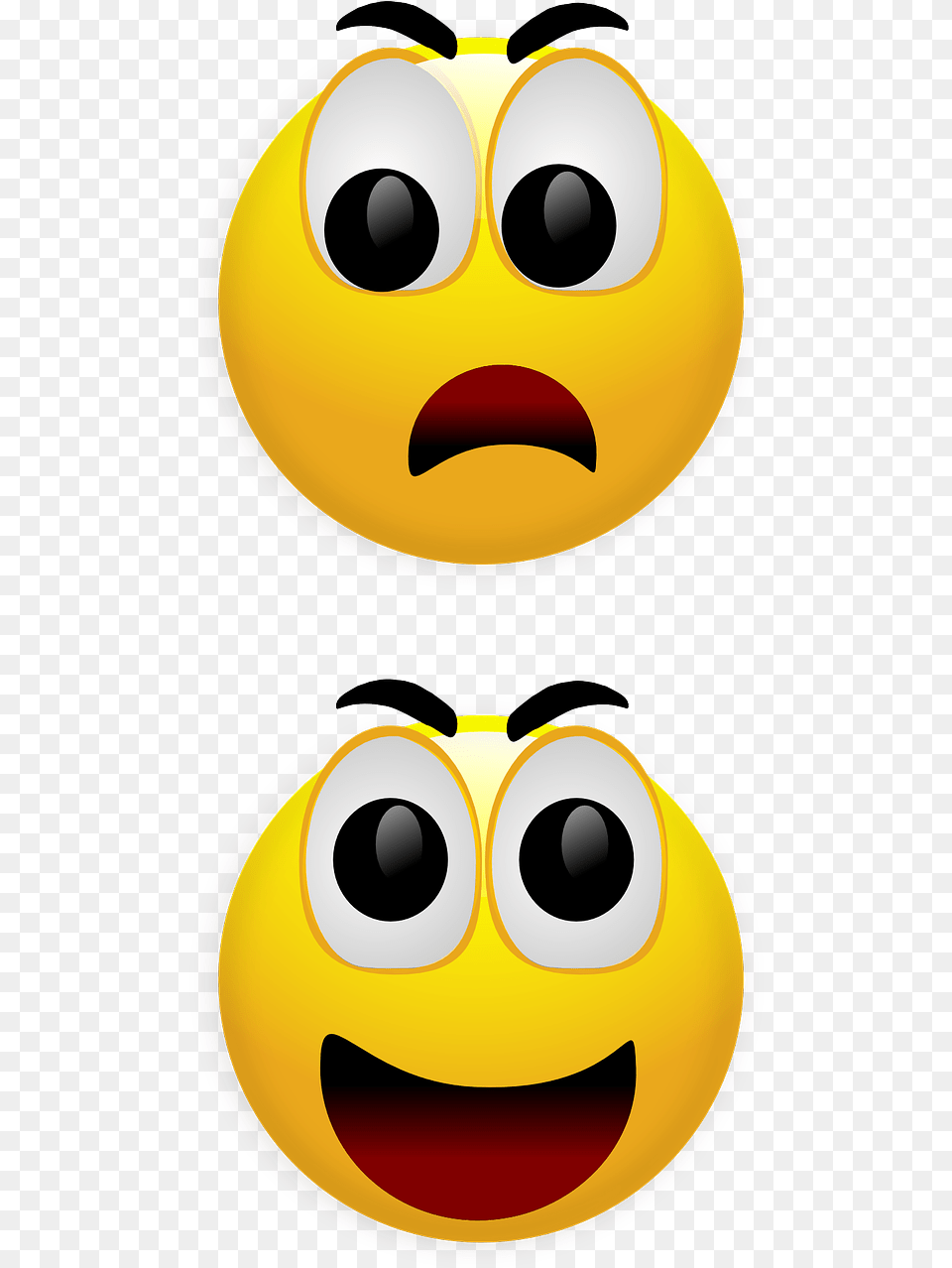 Transparent Scared Face Clipart Amazed, Light, Disk Free Png Download
