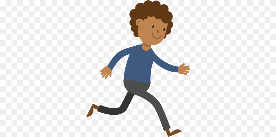 Transparent Scared Man Clipart Cartoon Man Running, Baby, Person, Clothing, Pants Png