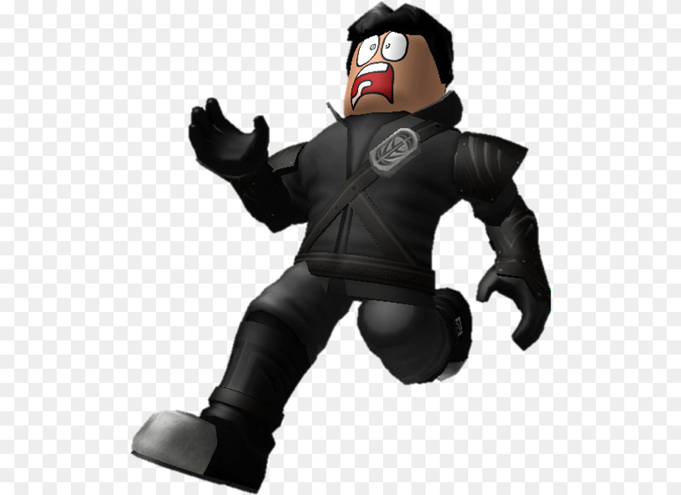 Transparent Scared Person Clipart Scared Roblox Character Running, Baby, Ninja, Face, Head Png