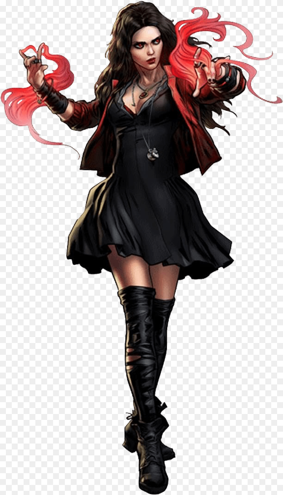 Transparent Scarlet Witch Scarlet Witch, Adult, Person, Female, Costume Png Image