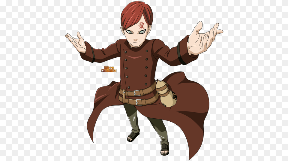 Transparent Scars Cartoon Gaara Boruto, Book, Comics, Publication, Baby Free Png Download