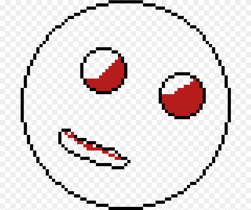 Transparent Scary Face Pixel Art Water Balloon Free Png