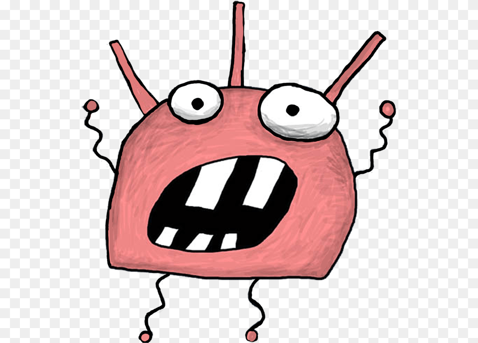 Transparent Scary Face Weird Pink Things Free Png
