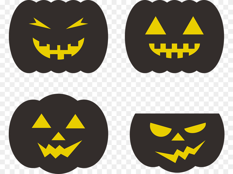 Transparent Scary Pumpkin Pumpkin, Logo, Festival, Symbol, Halloween Png Image