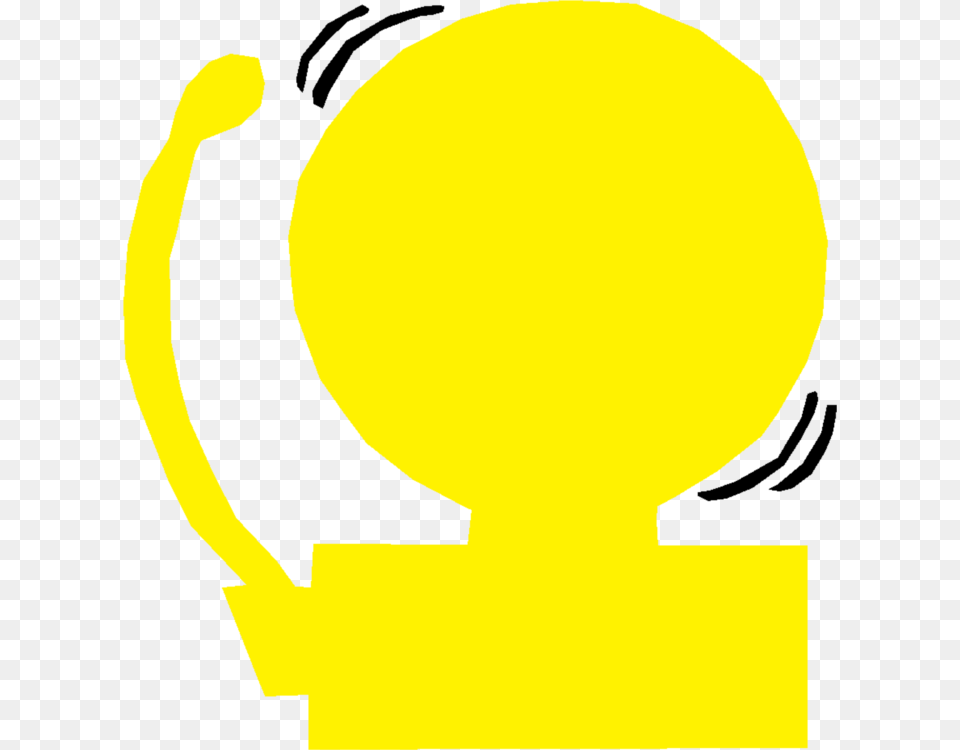 Transparent School Bell Yellow School Bell, Trophy, Person Png Image