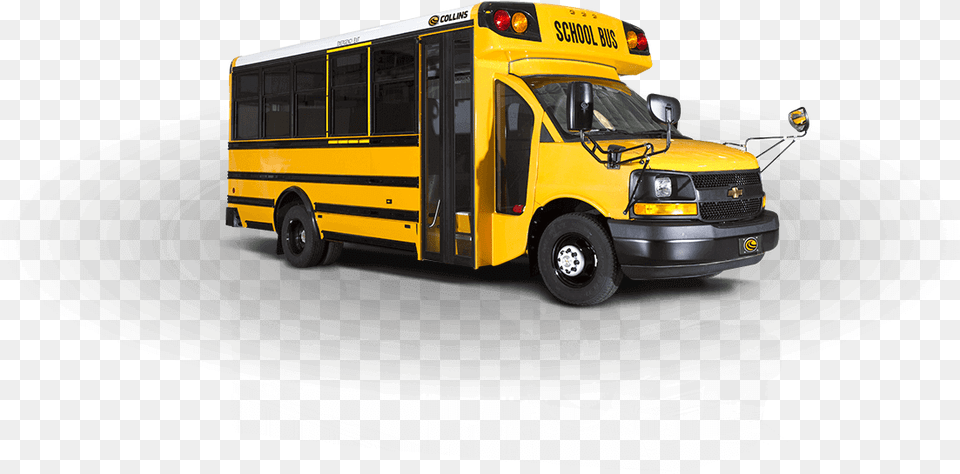 Transparent School Bus Collins Type A School Bus, School Bus, Transportation, Vehicle, Machine Png