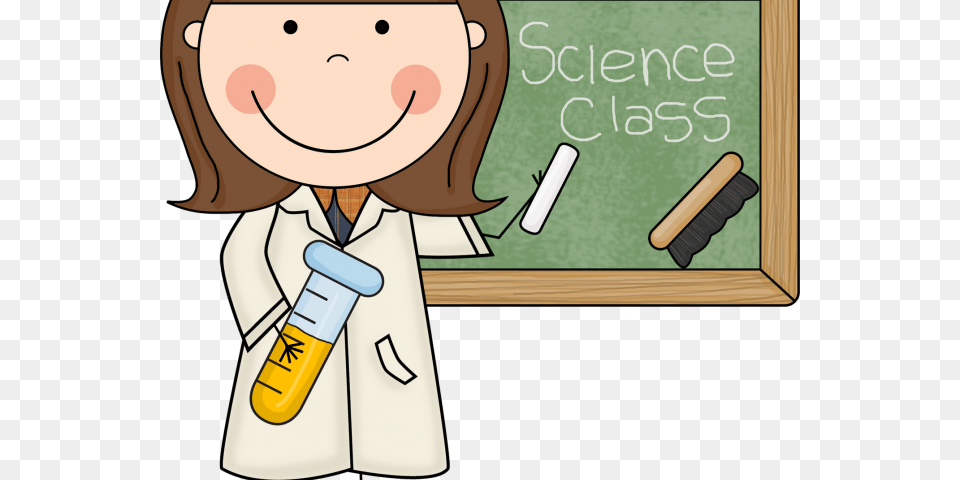 Transparent Science Clipart Imagenes De Profesora En Caricaturas, Clothing, Coat, Person, Face Free Png
