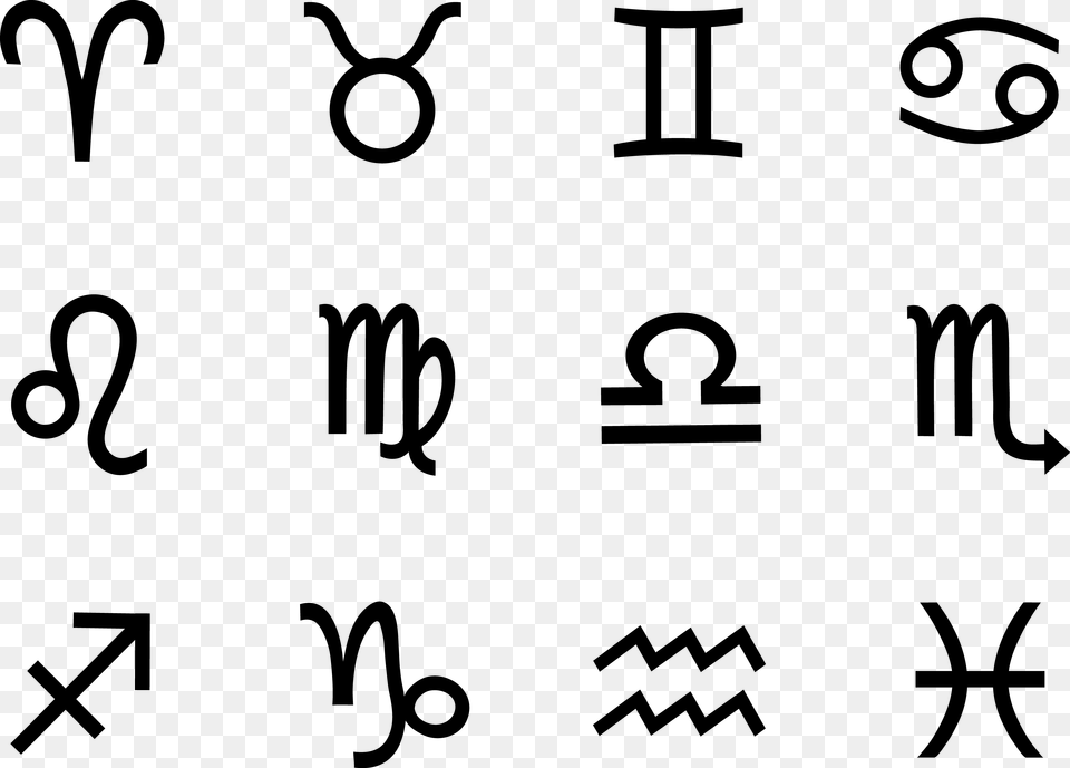 Transparent Scorpio Symbol Zodiac Signs Vector Free, Gray Png Image