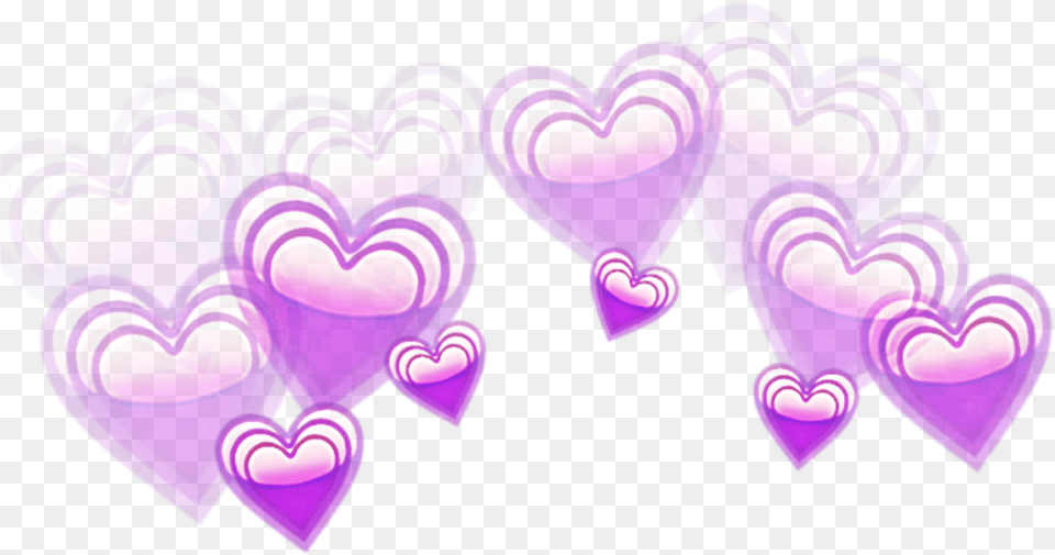 Transparent Screaming Emoji Blue Heart Crown, Purple, Art, Graphics Free Png Download