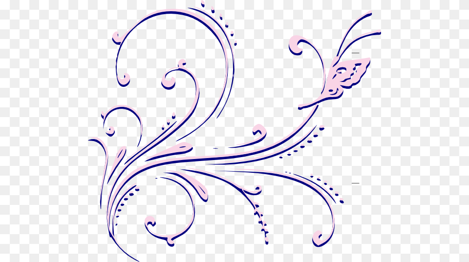 Transparent Scrolls Clipart Clip Art Bunga Hitam Putih, Floral Design, Graphics, Pattern, Smoke Pipe Free Png