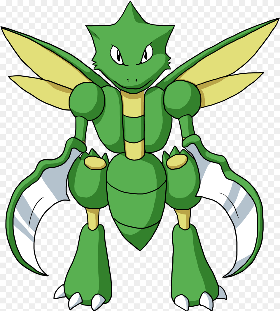 Transparent Scyther Cartoon, Green, Animal, Bee, Insect Free Png