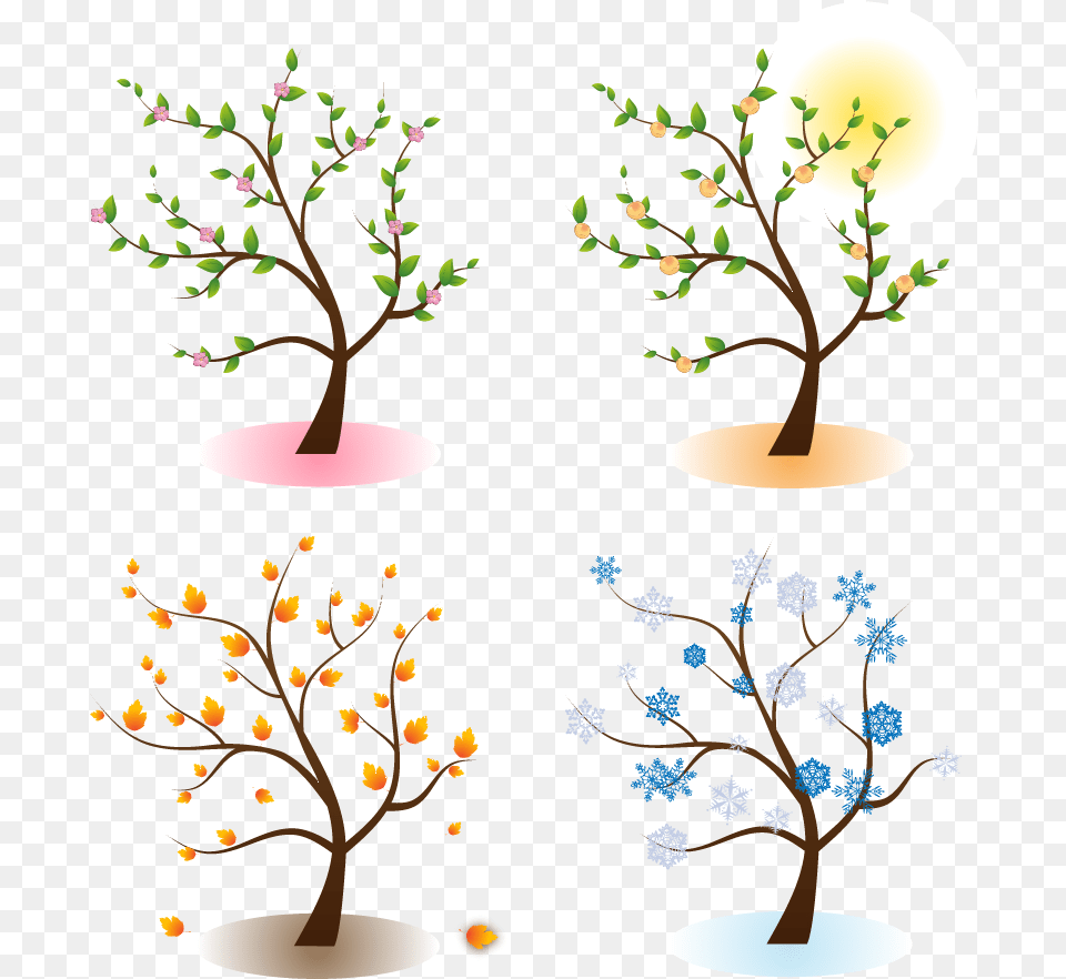 Transparent Seasons Clipart, Art, Graphics, Plant, Flower Free Png Download