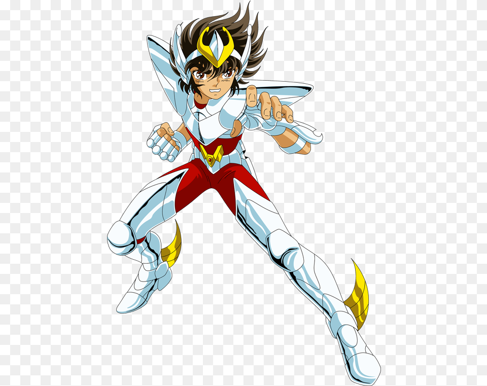 Transparent Seiya Pegasus Cavalieri Dello Zodiaco, Book, Comics, Publication, Person Free Png Download