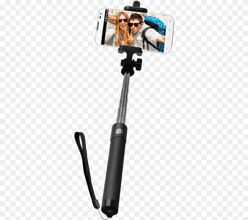 Transparent Selfie Stick Rear View Mirror, Face, Head, Person, Woman Free Png Download