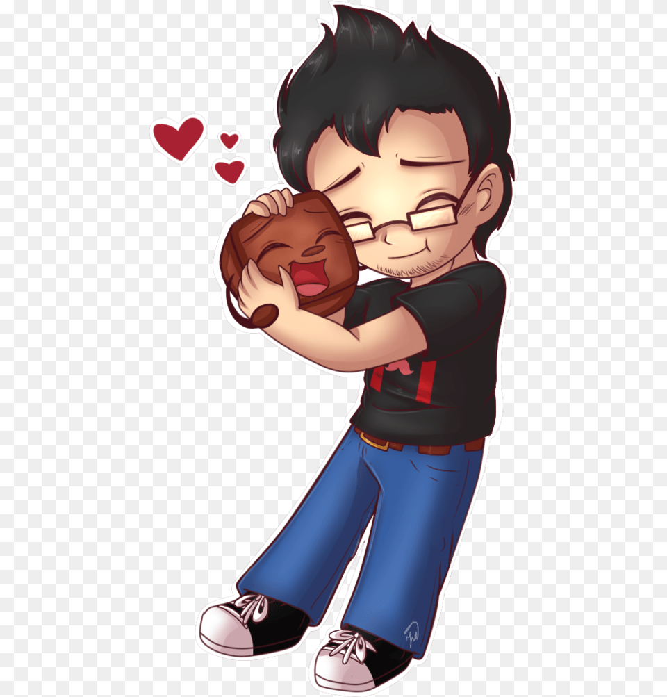 Transparent Septiceye Sam Markiplier And Tiny Box Tim, Baby, Person, Book, Comics Free Png