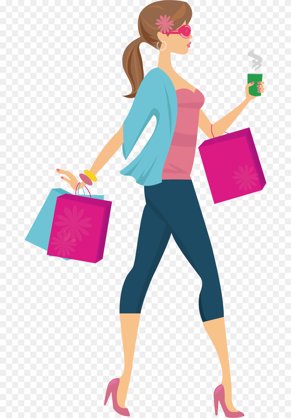 Sexy Girls Girl Shopping Cartoon, Adult, Person, Woman, Female Free Transparent Png