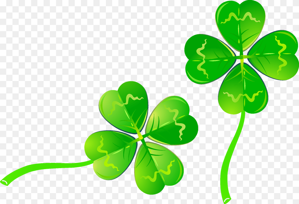 Transparent Shamrock Clip Art Green Ribbon, Leaf, Plant Free Png Download